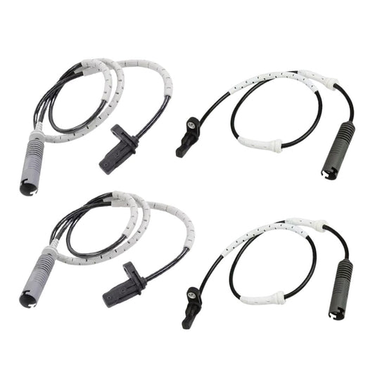 ABS SPEED SENSOR FOR BMW 1 & 3 SERIES E81 E90 E91 (2005-2014) FRONT AND REAR 34526760424 34526760425 4 PCS