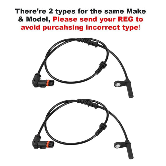ABS SPEED SENSOR FOR MERCEDES-BENZ C-CLASS W204 C204 S204 01.2007 FRONT LEFT & RIGHT A2045400117 2 PCS