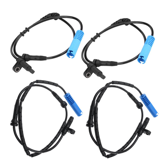 ABS SPEED SENSOR FOR MINI ONE COOPER S R50 R52 R53 FRONT & REAR 34526756384 34526756385 4 PCS