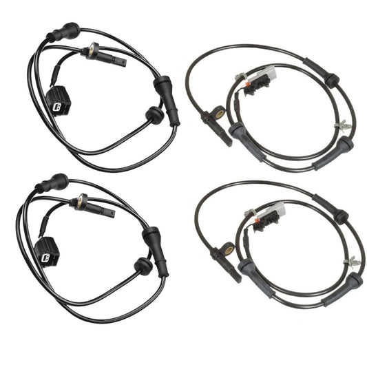 ABS SPEED SENSOR FOR NISSAN MURANO QUEST 3.5 4x4 2003-2016 FRONT AND REAR 47900-1AD0B 47910-1JA0B 4 PCS