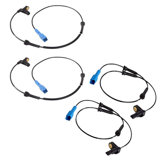 ABS SPEED SENSOR FOR PEUGEOT 206 CC 2.0 PETROL (2002-2007) FRONT AND REAR LEFT & RIGHT 4 PCS