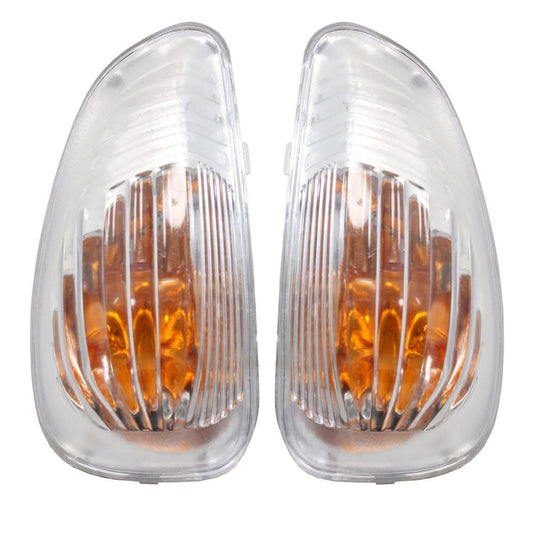 DOOR WING MIRROR INDICATOR LIGHT LENS FOR RENAULT MASTER VAUXHALL MOVANO NISSAN NV400 LEFT AND RIGHT SIDE 261652475R 261603141R 2 PCS