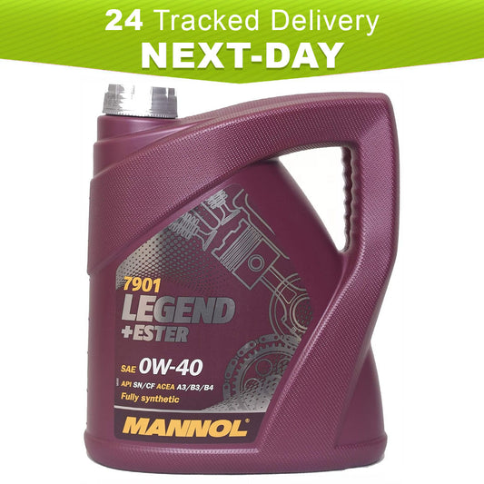 MANNOL LEGEND + ESTER (MN7901-5) 0W-40 *ACEA A3 / B3 / B4 * FULLY SYNTHETIC * 5 LITRE * CAR ENGINE OILS | DELIVERY
