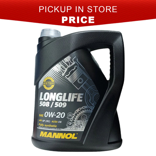 MANNOL LONGLIFE 508 / 509 (MN7722-5) 0W-20 *ACEA C5 * FULLY SYNTHETIC * 5 LITRE * CAR ENGINE OILS | PICKUP