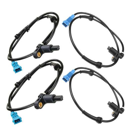 ABS SPEED SENSOR FOR PEUGEOT 206 VAN CC SW (1998-2016) FRONT & REAR 454576 454579 4 PCS