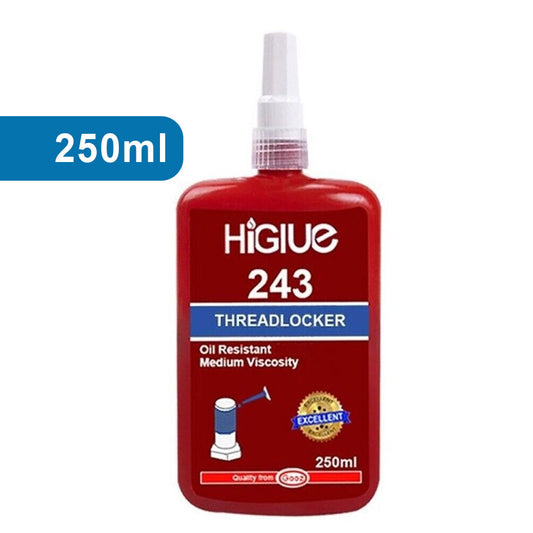 243 MEDIUM STRENGTH ( 250ML ) BLUE THREAD LOCKING ADHESIVE NUT BOLT SCREW GLUE