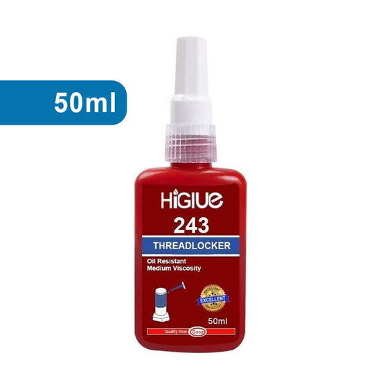 243 MEDIUM STRENGTH ( 50ML ) BLUE THREAD LOCKING ADHESIVE NUT BOLT SCREW GLUE