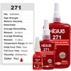 271 HIGH STRENGTH ( 250ML) RED THREAD LOCKING ADHESIVE NUT BOLT SCREW GLUE