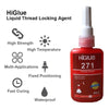 271 HIGH STRENGTH ( 50ML) RED THREAD LOCKING ADHESIVE NUT BOLT SCREW GLUE