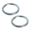 ABS RELUCTOR RING FOR PEUGEOT 206 CC 206 SW 206 T3E  CITROËN  (1998-2012) FRONT 9638753180 2 PCS