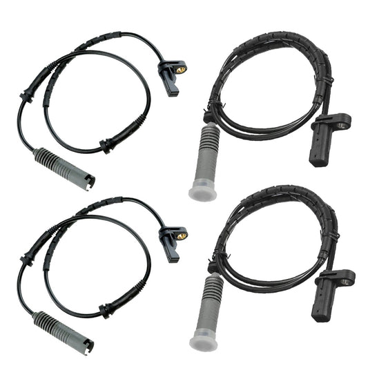 ABS SPEED SENSOR FOR BMW 1 3 Series E90 E91 E92 E93 E81 E82 E87 E88 FRONT & REAR 34526762465  34526762466 4 PCS