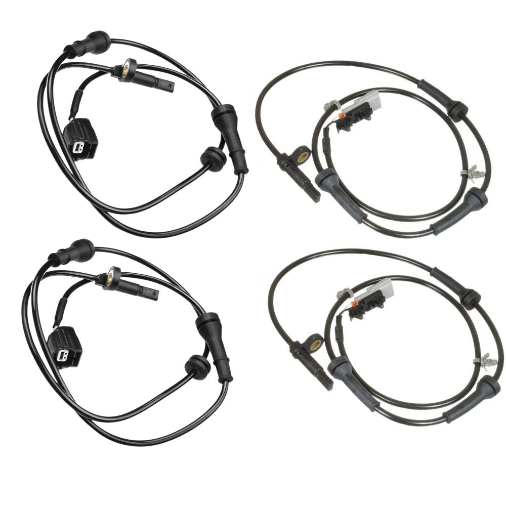 ABS SPEED SENSOR FOR NISSAN MURANO QUEST 3.5 4x4  2003-2016 FRONT AND REAR 47900-1AD0B 47910-1JA0B 4 PCS