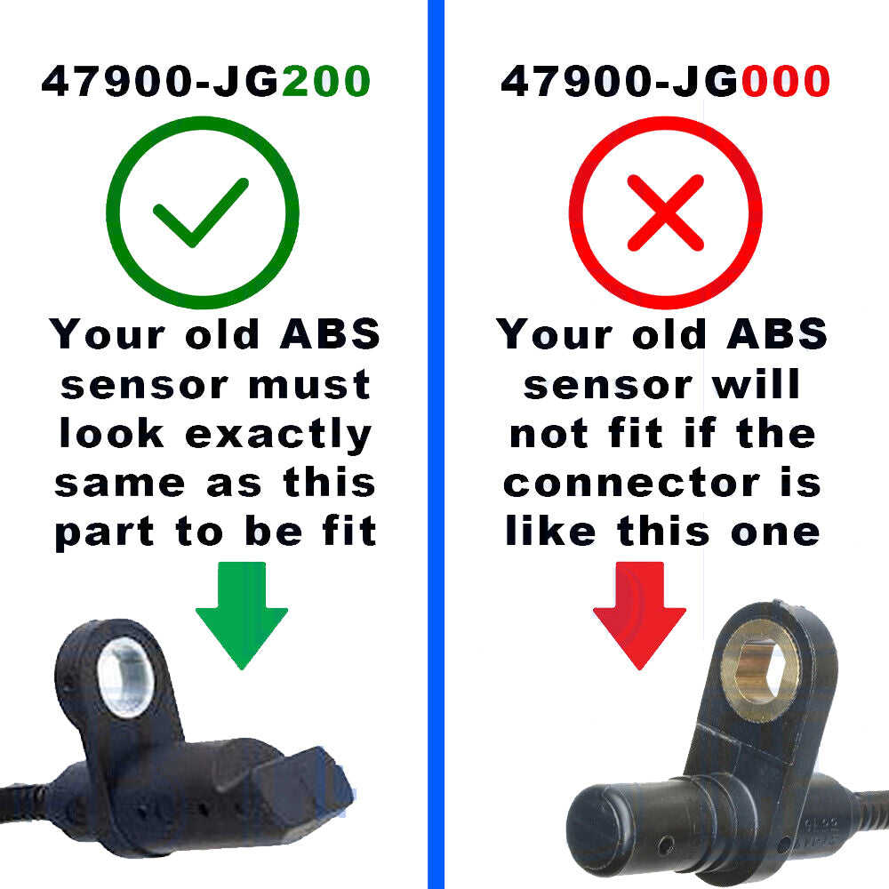 ABS SPEED SENSOR FOR NISSAN X-TRAIL RENAULT KOLEOS (T31) REAR LEFT OR RIGHT 47900-JG200