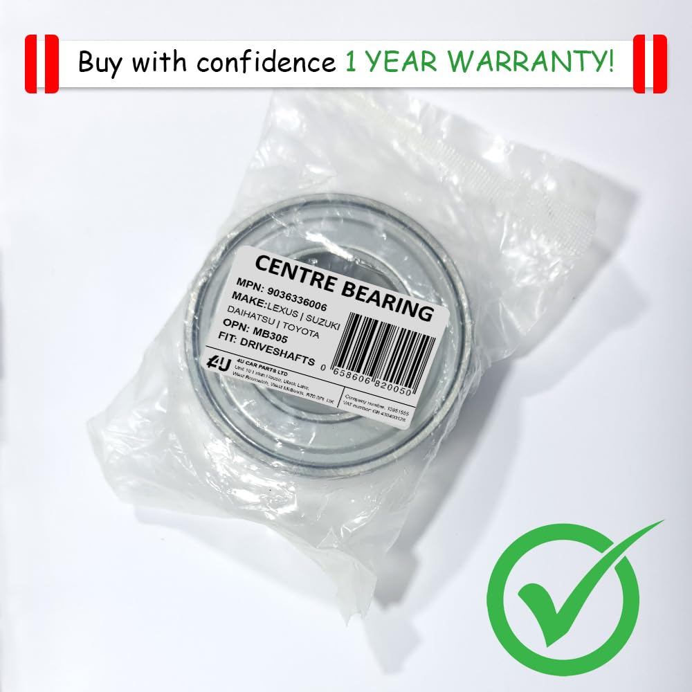 DRIVESHAFT INTERMEDIATE CENTRE BEARING FOR LEXUS SUZUKI TOYOTA 1984-ON FRONT RIGHT 9036336006
