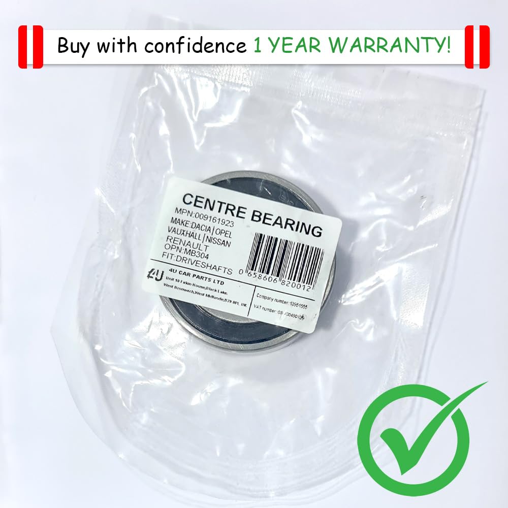 DRIVESHAFT INTERMEDIATE CENTRE BEARING FOR NISSAN RENAULT VAUXHALL OPEL FRONT RIGH 7701071133