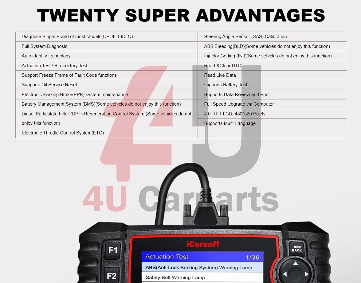 ICARSOFT LR V3.0 FOR LAND ROVER JAGUAR DIAGNOSTIC SCAN TOOL CODE READER - UK 2024