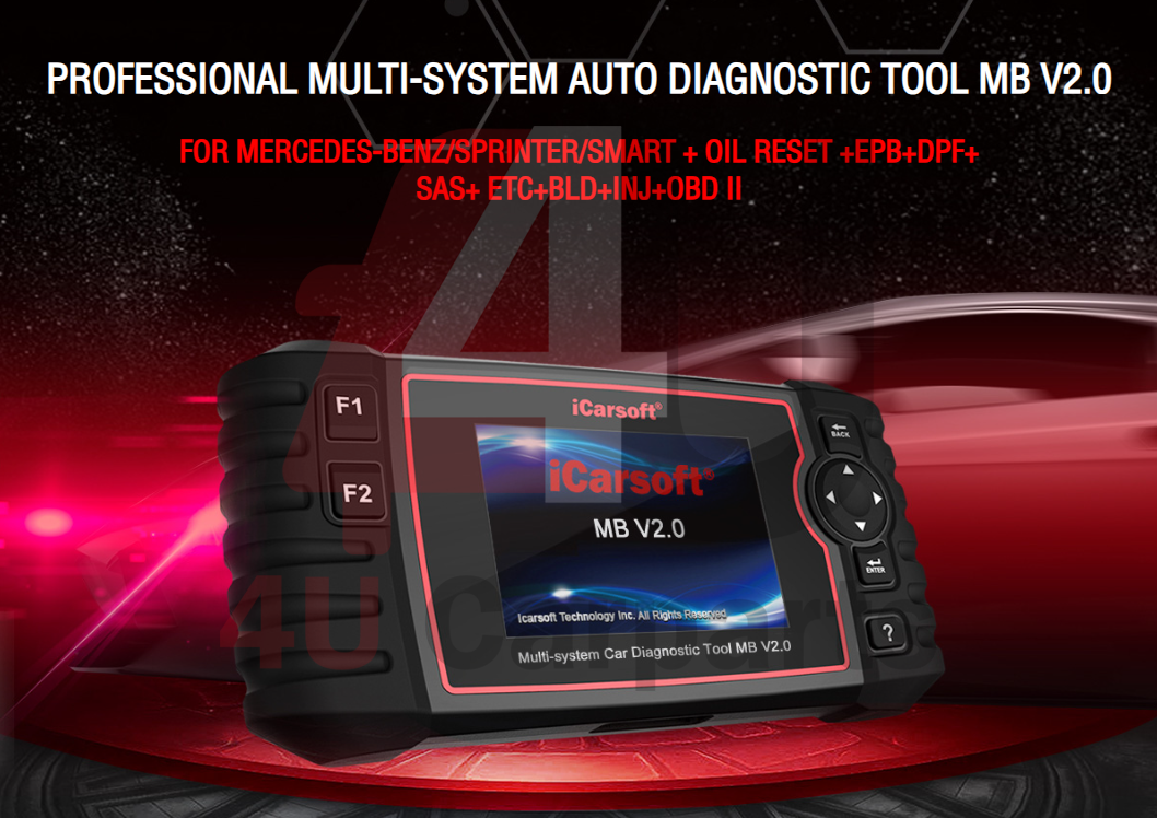 ICARSOFT MB V2.0 - DIAGNOSTIC TOOL FOR MERCEDES-BENZ SPRINTER SMART - UK 2024