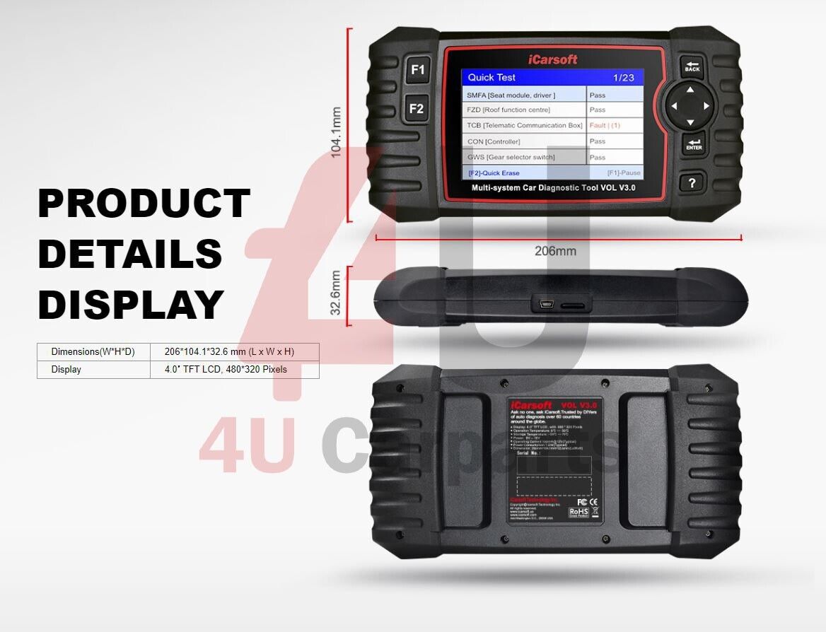 GENUINE ICARSOFT VOL V3.0 - FOR VOLVO / SAAB DIAGNOSTIC SCANNER TOOL - UK 2024