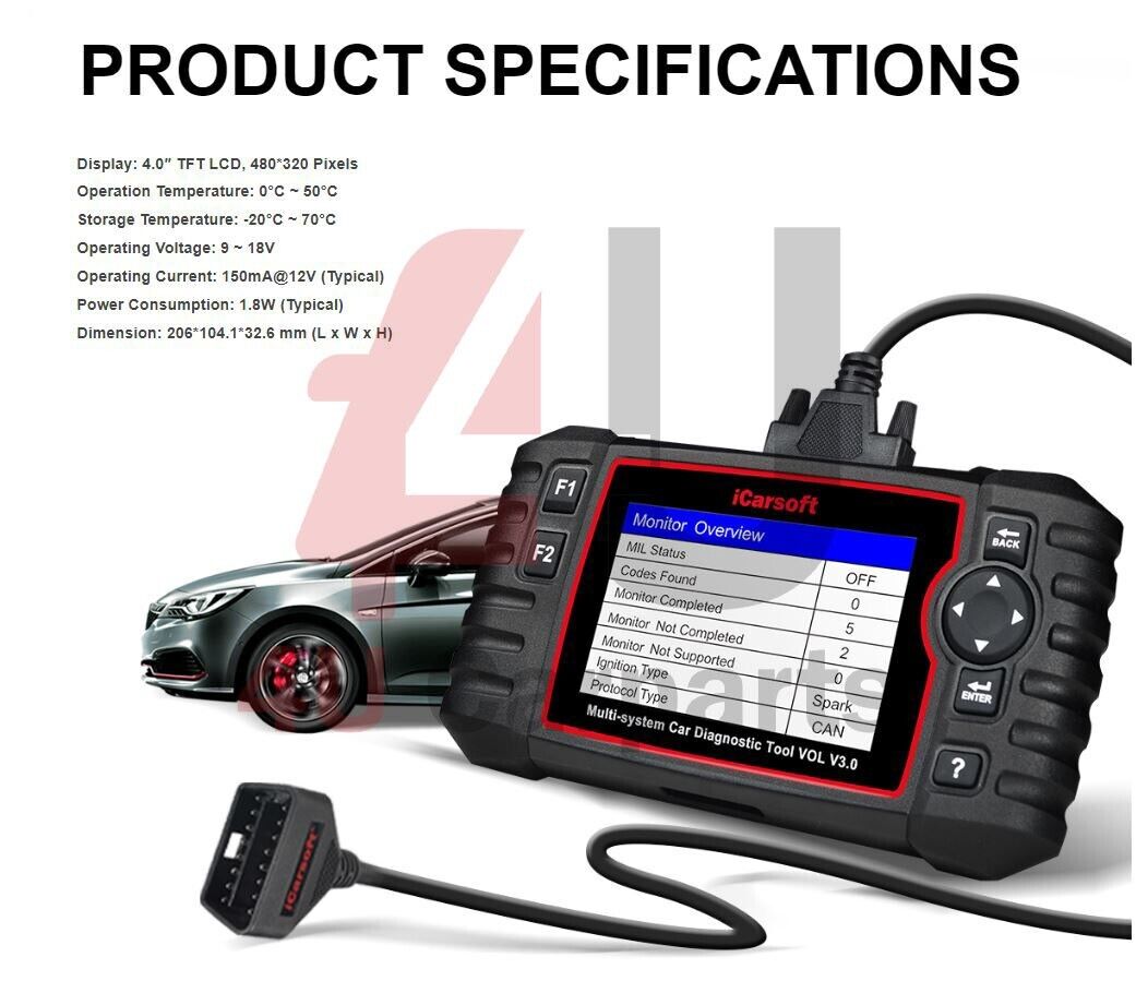 GENUINE ICARSOFT VOL V3.0 - FOR VOLVO / SAAB DIAGNOSTIC SCANNER TOOL - UK 2024