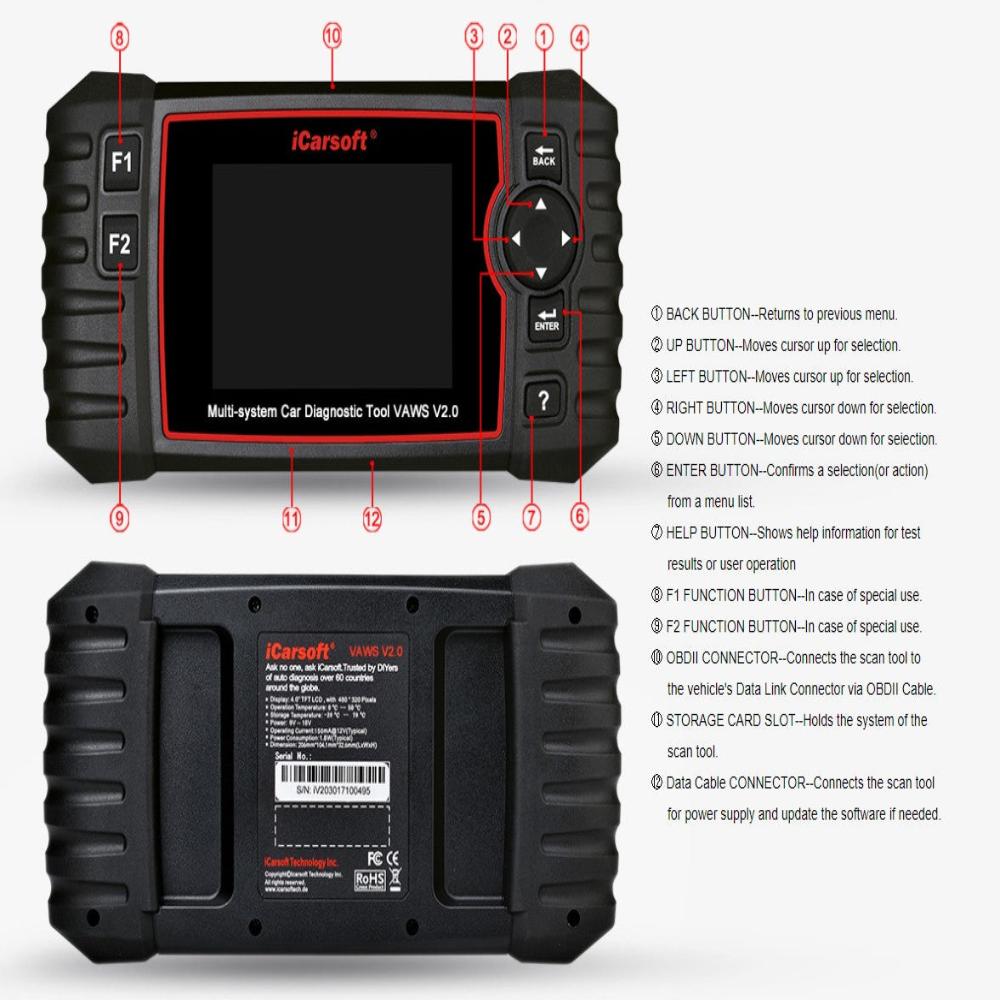 ICARSOFT VAWS 2.0 - FOR AUDI VW SEAT SKODA PROFESSIONAL DIAGNOSTIC TOOL | UK 2024