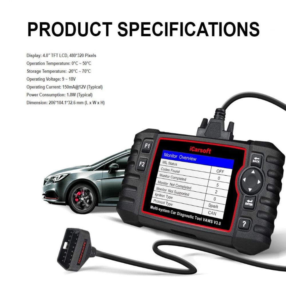 ICARSOFT VAWS 3.0 - FOR AUDI VW SEAT SKODA PROFESSIONAL DIAGNOSTIC TOOL | UK 2024