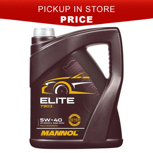 MANNOL ELITE (MN7903-5) 5W-40 *ACEA A3/B4* FULLY SYNTHETIC * 5 LITRE * CAR ENGINE OILS | PICKUP