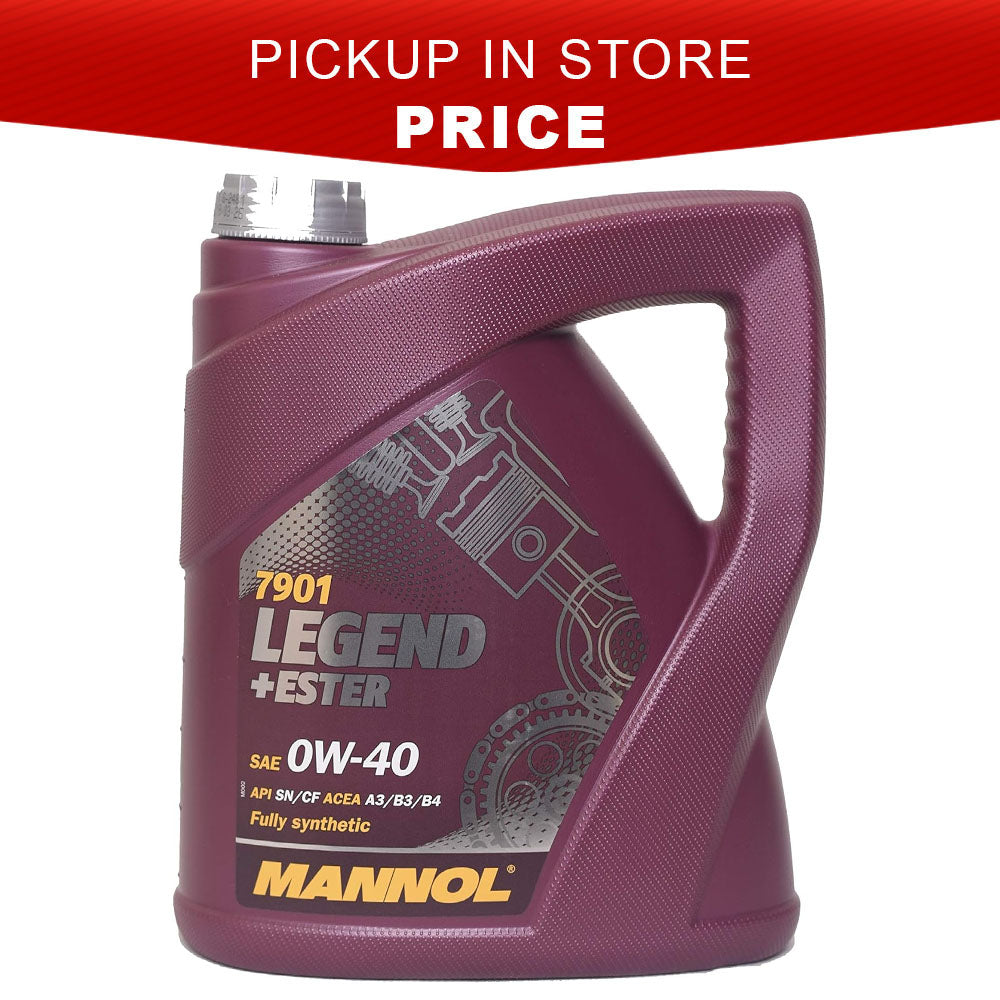 MANNOL LEGEND + ESTER (MN7901-5) 0W-40 *ACEA A3 / B3 / B4 * FULLY SYNTHETIC * 5 LITRE * CAR ENGINE OILS | PICKUP