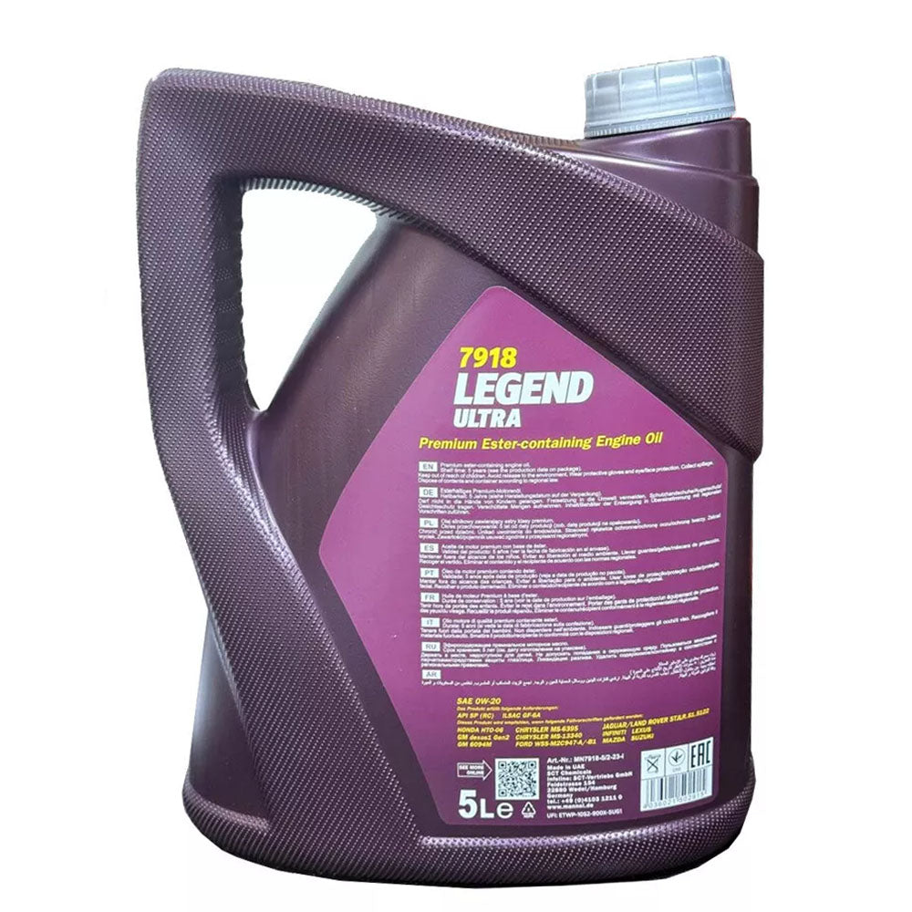 MANNOL LEGEND ULTRA (MN7918-5) 0W-20 *GF-6A * FULLY SYNTHETIC * 5 LITRE * CAR ENGINE OILS | PICKUP