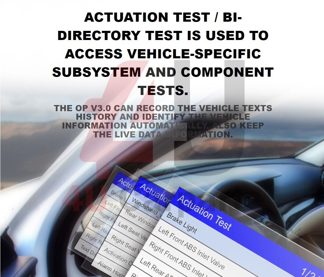 ICARSOFT OP V3.0 - FOR OPEL VAUXHALL SCANNER WITH AUTO VIN/QUICK TEST - UK 2024